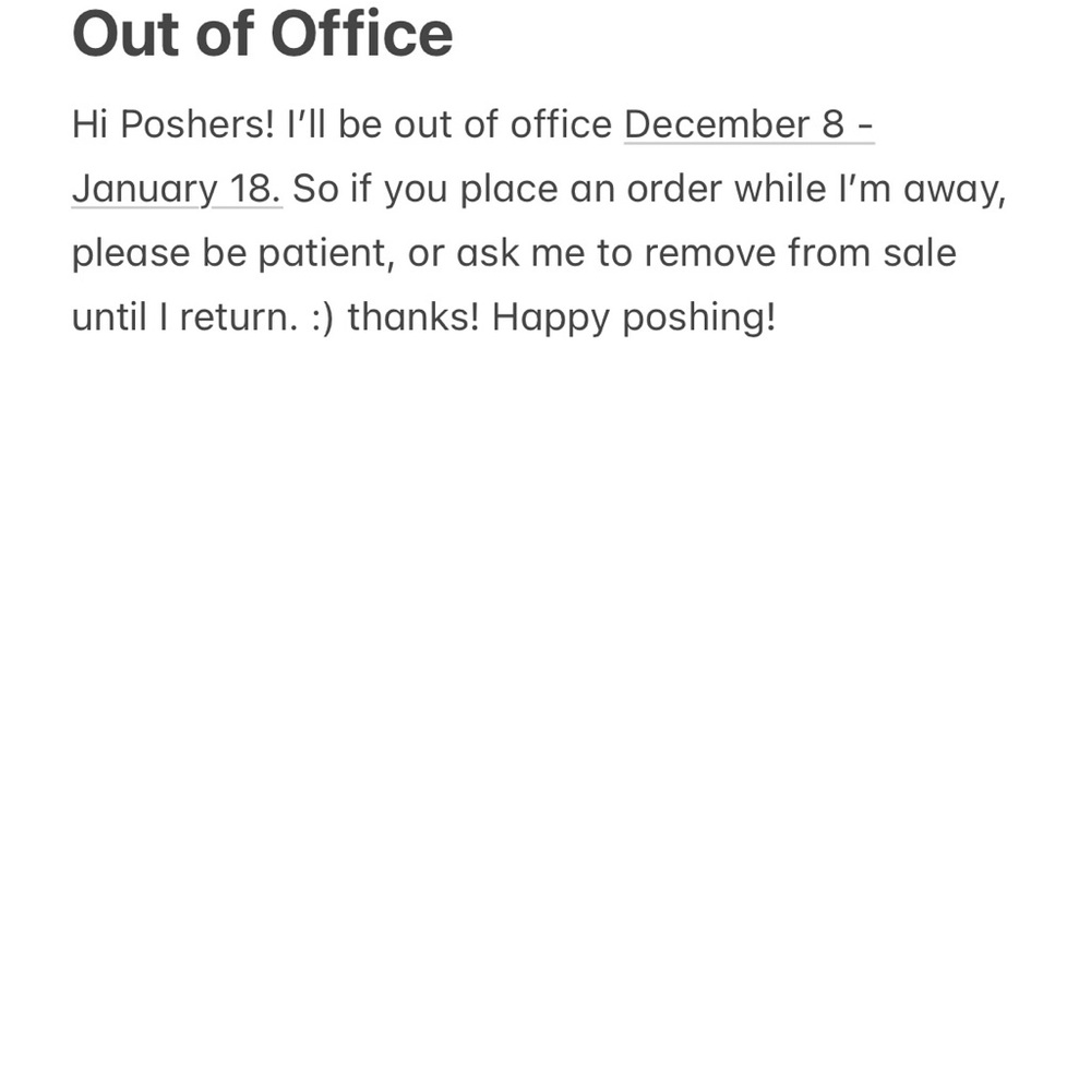 Out of Office